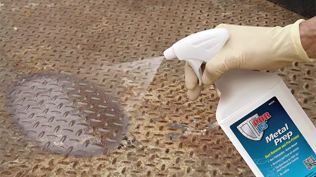 Application of metal prep solution